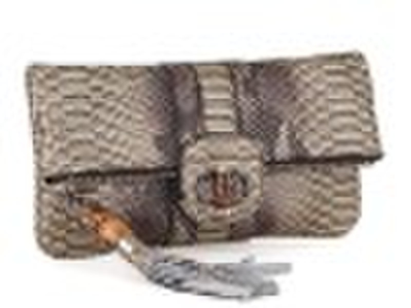 Grey snake pu lady fashion clutch bags