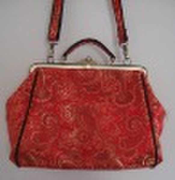 Ladies fashion fabric handbag