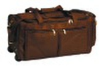 Leather travel bag