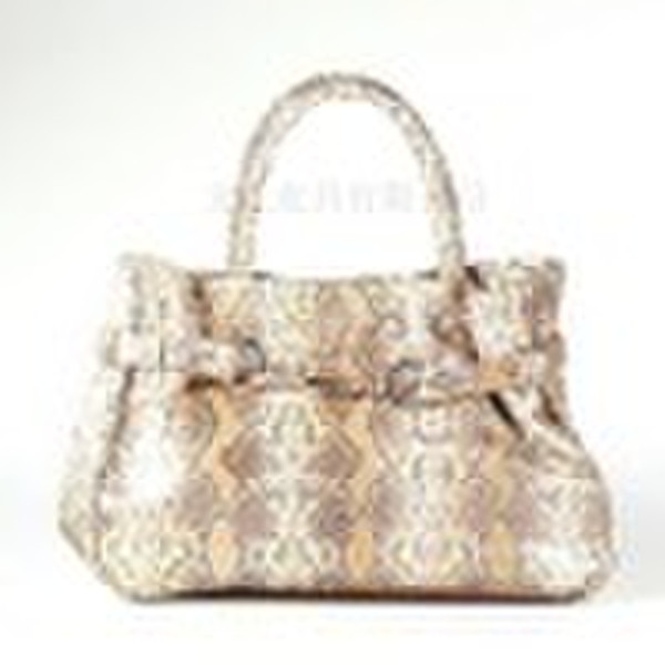 Cowhide Snake Embossed Pattern handbag