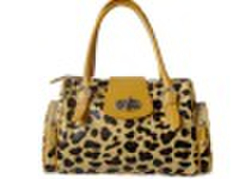 Ladies 'Leopardkorn-PVC-Handtasche