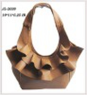 Hot sale yellow  tracery soft leather tote bag