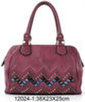 lady's vintage bag/duarable PU bag/brown casua