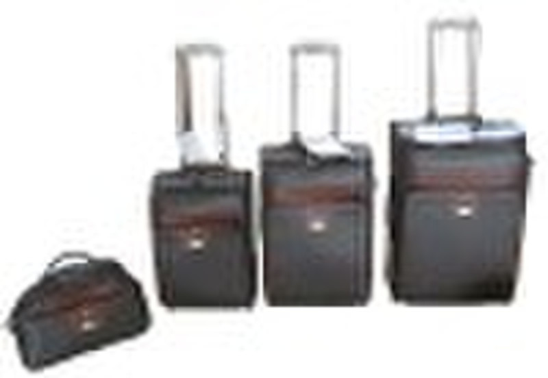 4pcs PU Trolley luggage