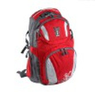 Travel backpack in red