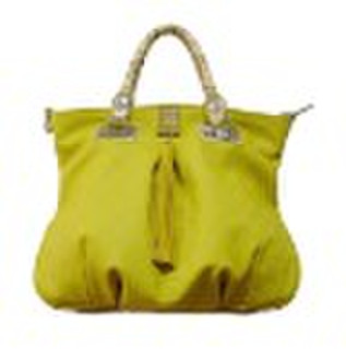 yellow fahionable PU tote handbag FA-5725