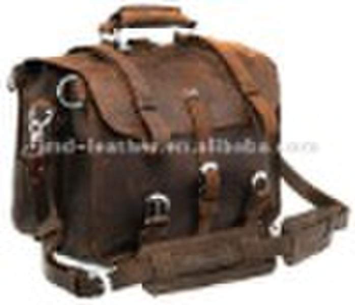 Echten weichen ledernen 3 Verwendet Messenger Bag Rucksack