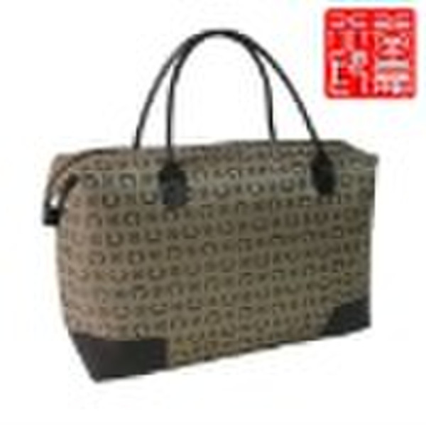 C letter jacquard ladies' travel bag