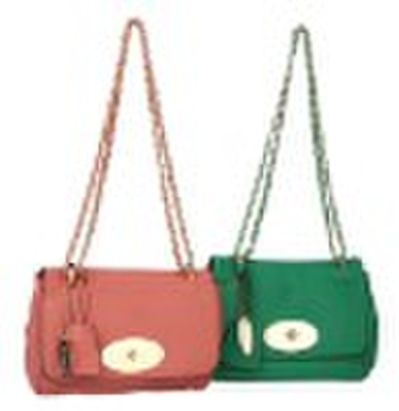 evening fashion handbag with metal chain handle