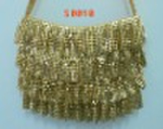 fashion handbag in metal mesh