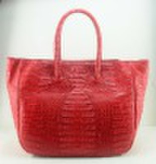 Crocodile skin tote,fashion handbag,