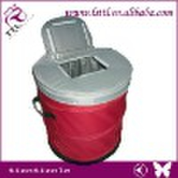 red cooler bag