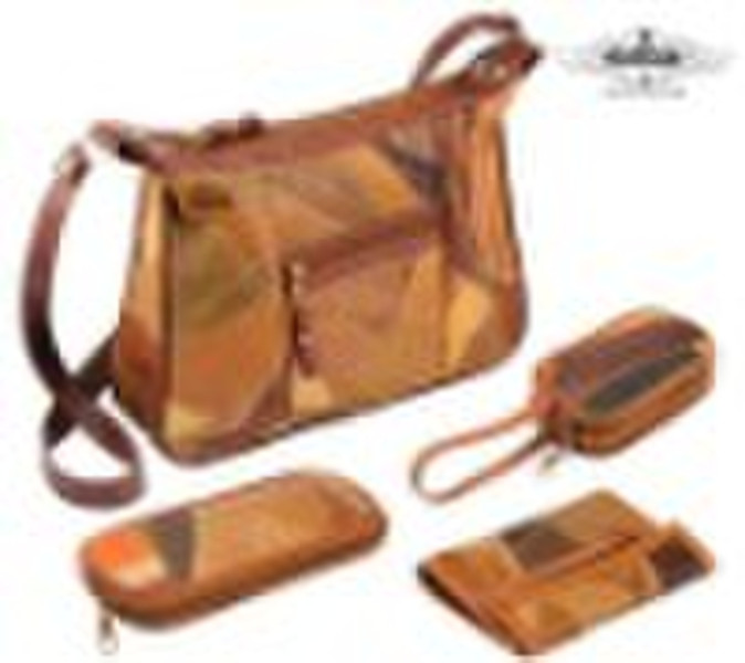 Patchwork-Ledertasche