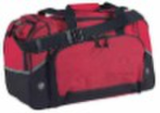 Outboards Red Polyester Duffle Bag