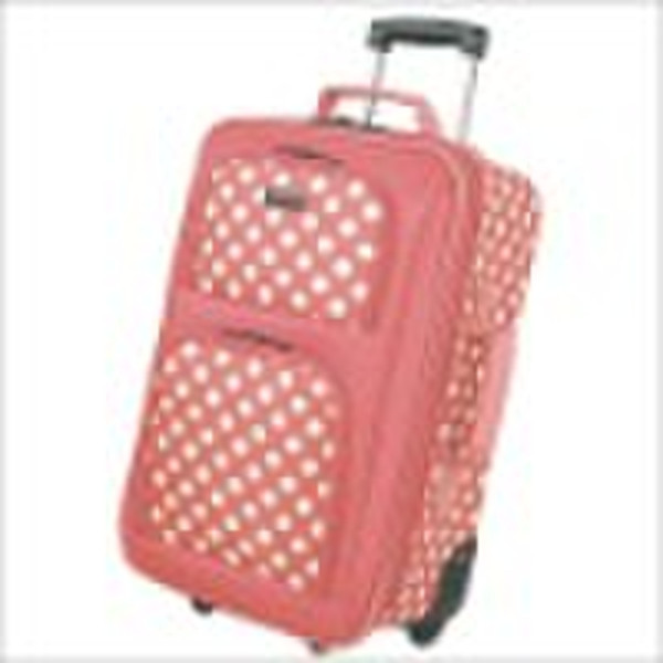 3-pcs printed trolley luggages