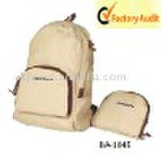 Cute Folding beige  leisure Backpacks