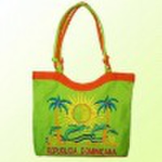 Beach Bag with Two Long Soft Handles on Top