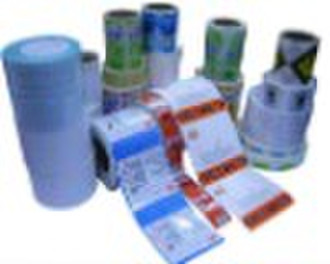 Printed&laminated plastic film in roll for var