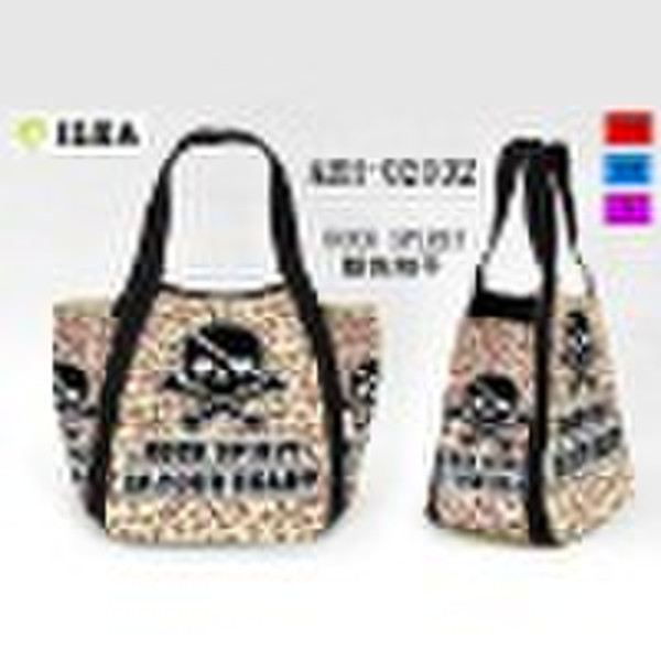 Wholesale women canvas bag  with painted design Ha