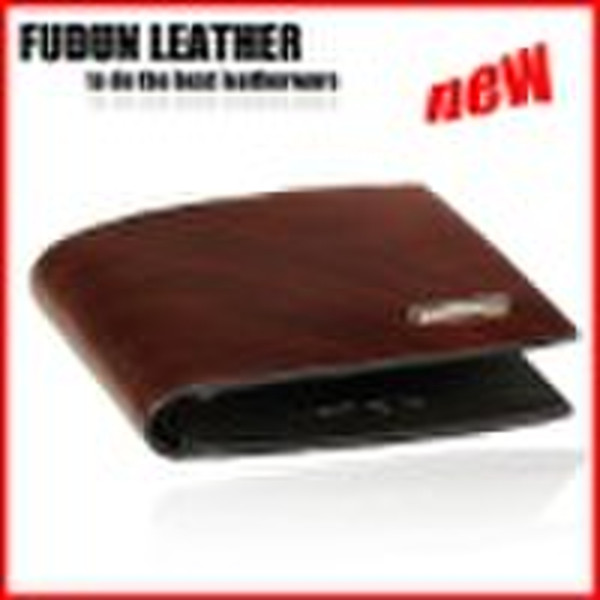 2011 new design genuine branded leather wallet