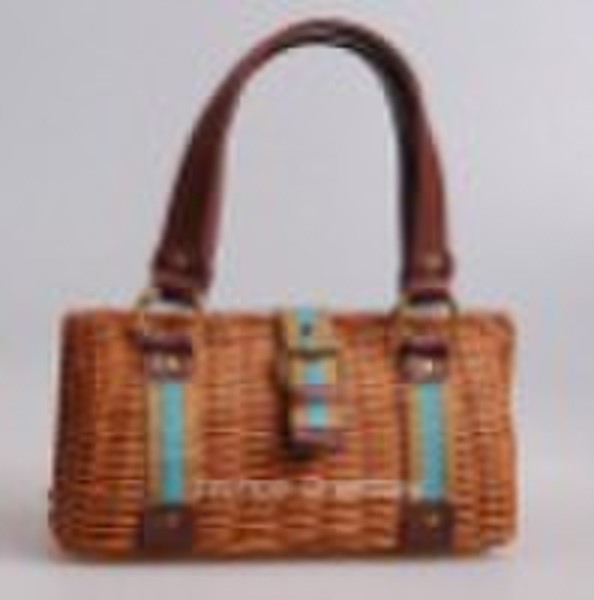 Rattan Straw Tote Bag