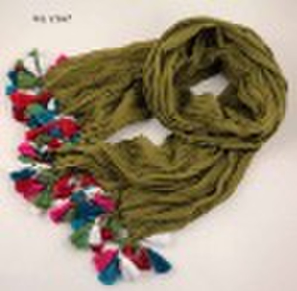 BUNTE QUASTEN SCARF