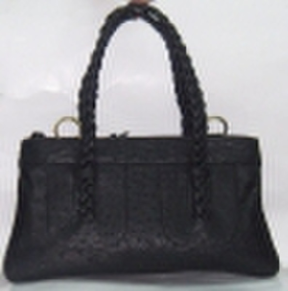 ostrich leather handbag