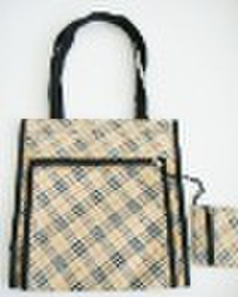 Fashion microfiber shoping hand bag