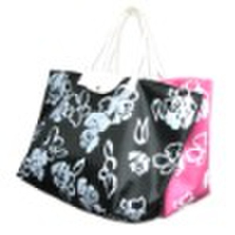 Polyester folded beach bag
