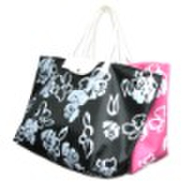 Polyester folded beach bag