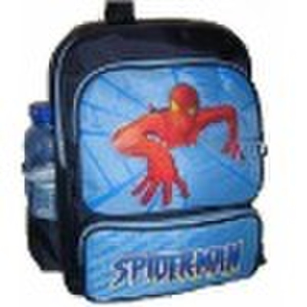 OEM latest spider man design 600D polyester shcool