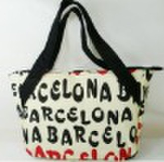 City name printed canvas bag