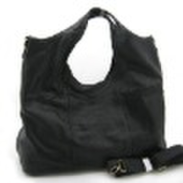 8722 black women's genuine leather handbag