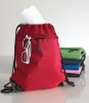 microfiber drawstring backpack