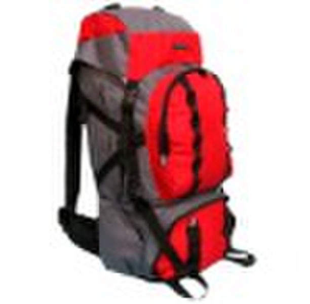 Red waterproof 1000P camping backpack