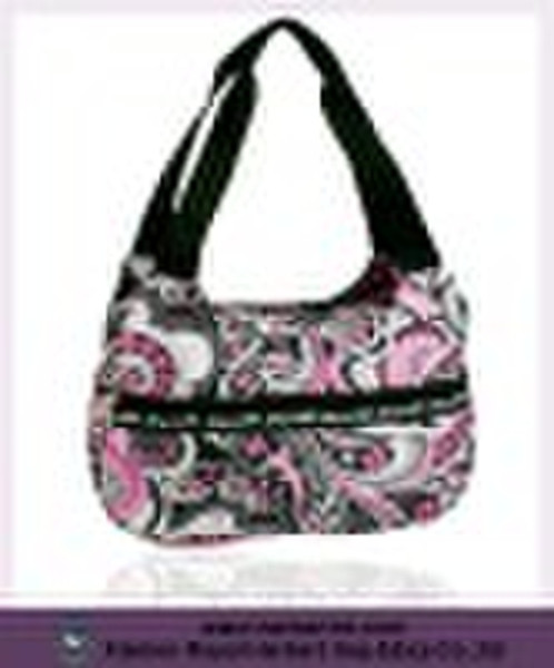 Beautiful  woven polyester zipper tote bag in the