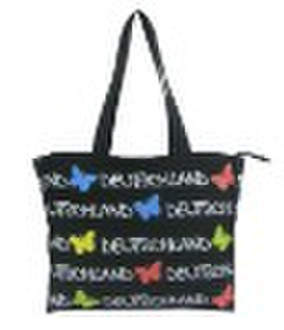 butterfly canvas shopping bag