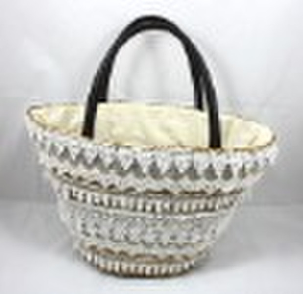 2011 felt fashion straw handbag