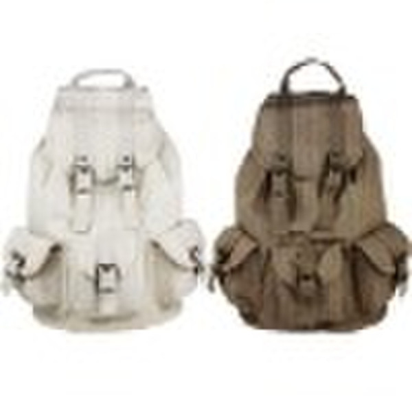 2010 beautiful canvas grid backpack