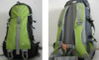 green leisure mountaineering backpack