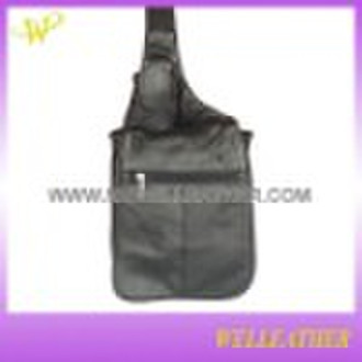 Ladys Black Lambskin Leather Shouder Bag