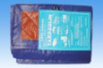 blue orange pe tarpaulin for covering