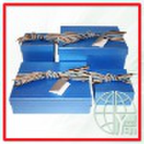 Gift paper packing box with ribbon (ENV-PBX056)