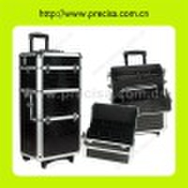 New PU Cosmetic Trolley Case