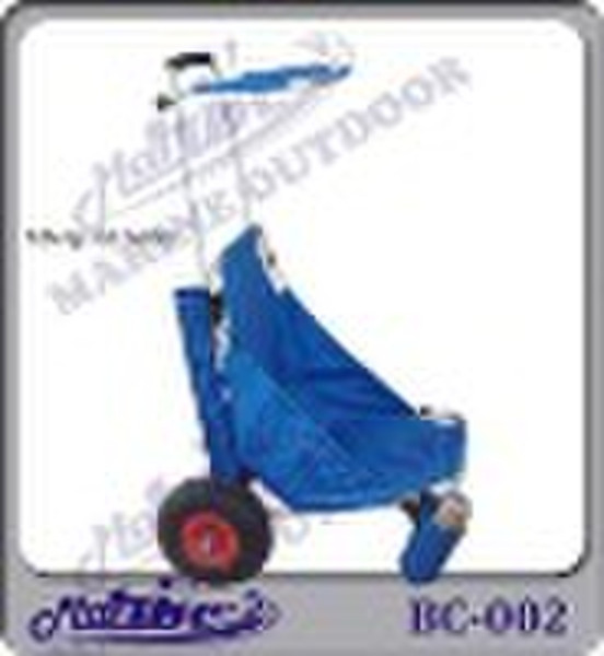 Foldable Beach cart, hand trolley with awning