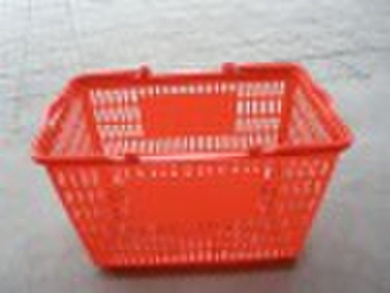 Plastic shopping basket