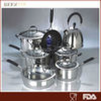 Cookware set tri-ply stainless steel