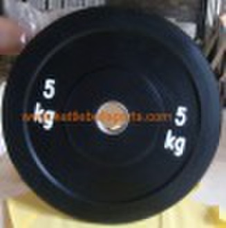 black bumper plate