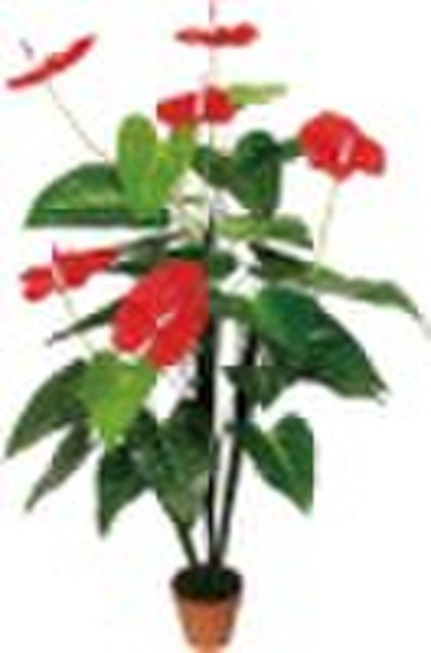 artificial tree, artificial plant, anthurium