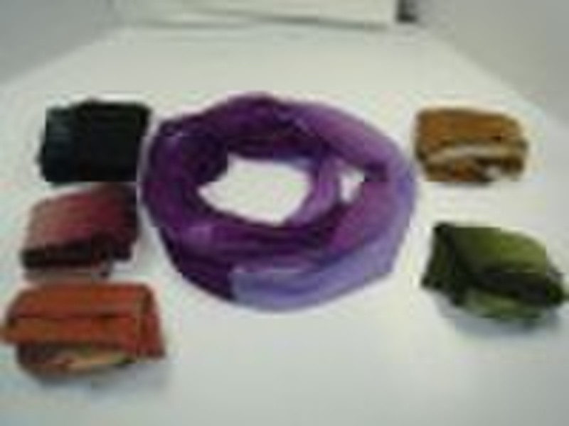 DIP DYE FASHION LOOP SCARF